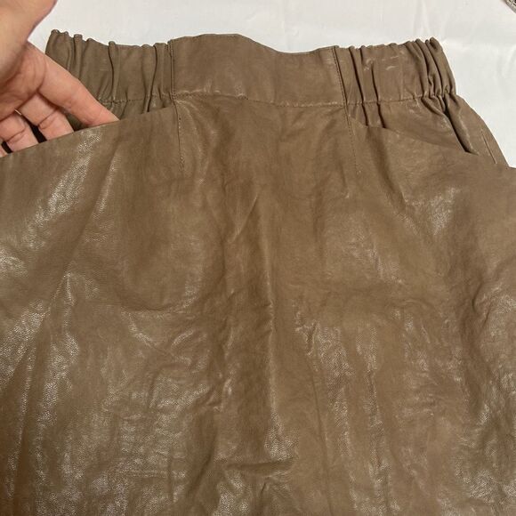 Zara Faux Leather Mini Skirt with Pockets - Picture 5 of 10